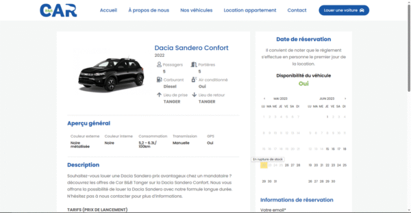 Je vais crée un site de réservation pour vous – Image 3